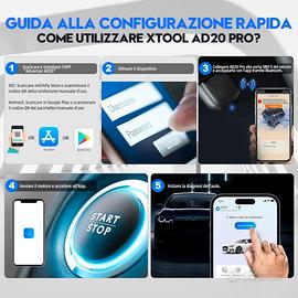 XTOOL AD20 Pro Diagnosi OBD2 Wireless