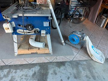 Sega da banco con aspiratore