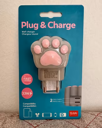 Caricabatterie Legami Kitty USB-C 33W Nuovo