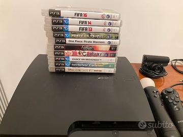 Ps3 slim 320 gb+3 controller+ 10 giochi