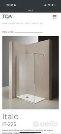 Nuovo Box Doccia TDA walk in h225 x 118-119