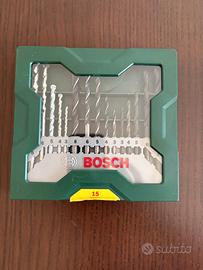 Set Punte Bosch 15 Pezzi per Muro, Legno e Metallo