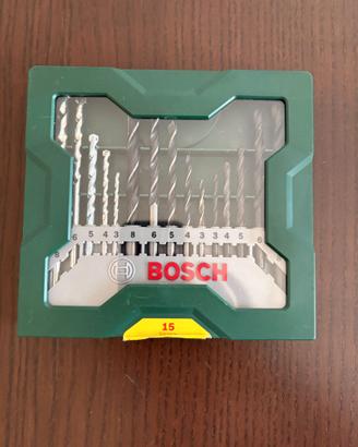 Set Punte Bosch 15 Pezzi per Muro, Legno e Metallo