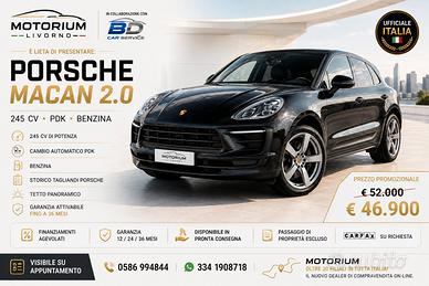 PORSCHE MACAN 2.0 245 CV PDK - UFFICIALE ITALIA - 