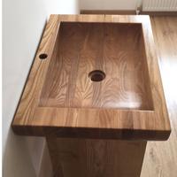 lavabo legno massello 
