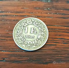Moneta 1 Franco Svizzero 1945