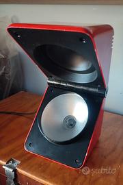 LAMPADA CUBO BOX FOSNOVA Design modernariato ROSSA