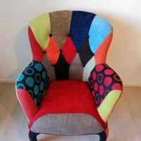 Poltrona patchwork. 