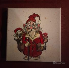 Addobbo natalizio dipinto a mano