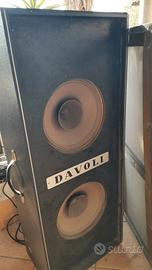 2 casse audio anni 70 80 DAVOLI vintage