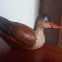 soprammobile anatra in legno