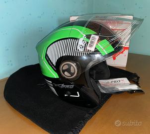 Casco A-Pro Jet con visiera - Certificato ECE 22