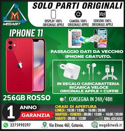 Iphone 11 256gb rosso - totalmente originale