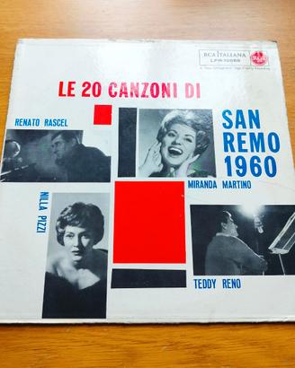 Le 20 Canzoni di San Remo 1960 LP raro