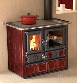 Cucina a Legna La Nordica Rosa Maiolica
