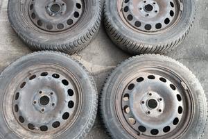 4 cerchi in ferro/gomme Golf V/Audi A3 205/55 R16