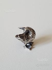 Modellino di uccello argento 800