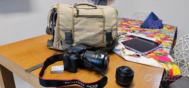 Canon eos 700d + obbiettivi e accessori