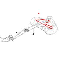 Cinghia piatto lame 589530701 per Trattorino Husqv