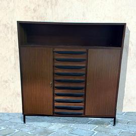 Mobile contenitore cassetti tipo farmacia, anni 60