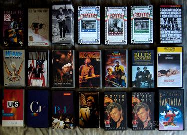 20 VHS MUSIC BEATLES WHO Bowie WALL Gabriel ELIO