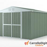 Box struttura lamiera Acciaio 327x307 verde