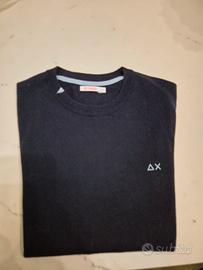 Maglione blu Sun68 lana/cotone tg S