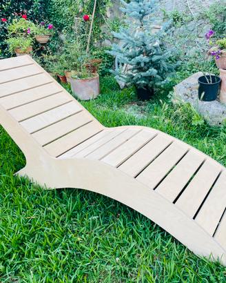 Chaise longue / sdraio in legno