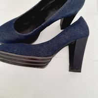 Scarpe Hogan jeans con tacco