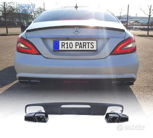 DIFFUSORE MERCEDES CLS C218 15-18 NERO OPACO + TER