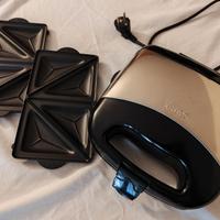 Piastra elettrica doppia per panini e toast