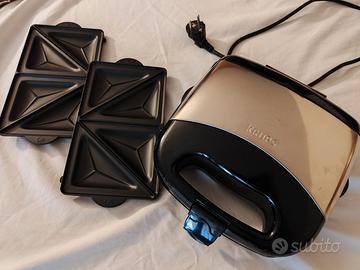 Piastra elettrica doppia per panini e toast