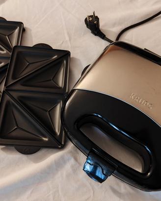 Piastra elettrica doppia per panini e toast