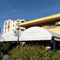 Tendone Rosa Beige Semi-Nuovo con Struttura