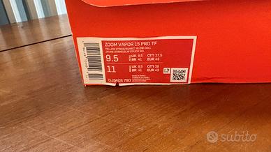 Nike zoom vapor scarpa calcetto 43