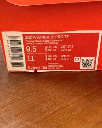 Nike zoom vapor scarpa calcetto 43