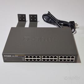 Switch D-Link DES-1024D | 24 Porte | Staffe rack