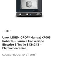 Forno elettrico unox xf003