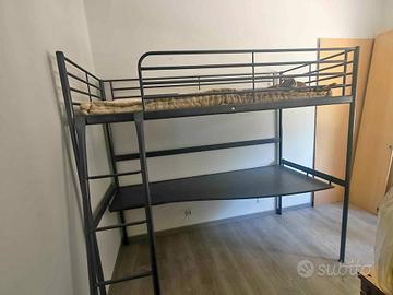 Letto a soppalco Ikea Svarta 90x200