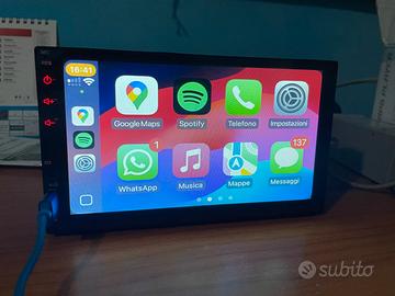 Autoradio 2 din android auto ed apple car play