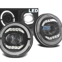 FARI PER JEEP WRANGLER 96-18 ANGEL EYES FULL LED N