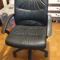 sedia da ufficio in pelle
