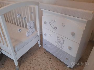 Lettino Erbesi e cassettiera fasciatoio