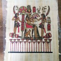 Papiro dipinto, originale - made in Egypt