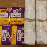 252 Pannolini Pampers Progressi taglia 2 mini