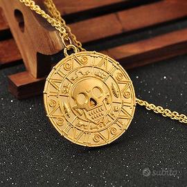 COLLANA MEDAGLIONE PIRATE DEI CARAIBI JACK SPARROW