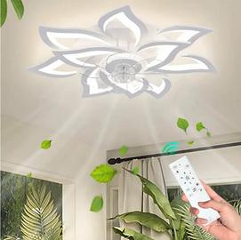 Ventilatore da soffitto moderno, lampada  a LED