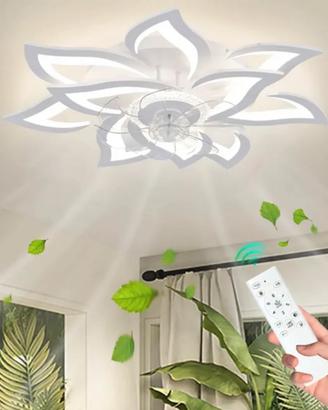 Ventilatore da soffitto moderno, lampada  a LED