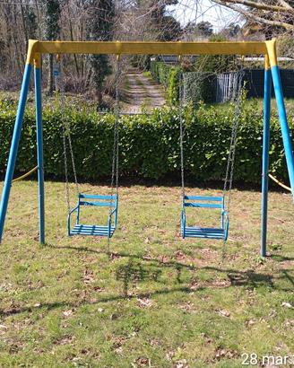 altalena doppia per bambini 