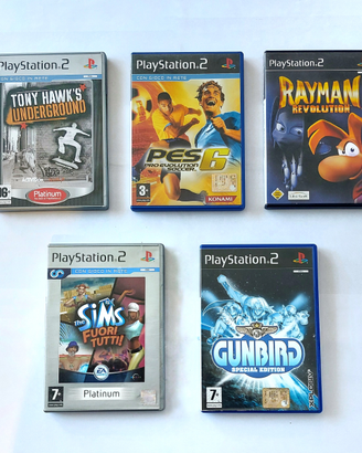 N. 5 giochi Playstation 2 - elenco in info